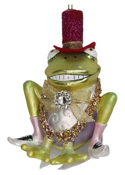 Kersten Bombka &quot;Frog Groom&quot; w kolorze zielonym - wys. 12 cm ze sklepu Limango Polska w kategorii Dekoracje bożonarodzeniowe - zdjęcie 177472153