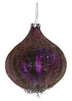 Kersten Bombka &quot;Onion&quot; w kolorze fioletowym - 9,5 cm ze sklepu Limango Polska w kategorii Dekoracje bożonarodzeniowe - zdjęcie 177472201