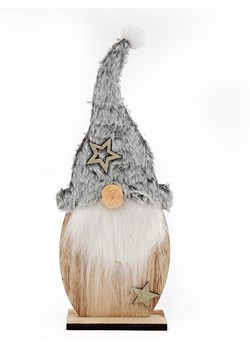 SiL Interiors Figurka dekoracyjna &quot;Santa&quot; w kolorze jasnoszaro-białym - 11,5 x 30 x 4 cm ze sklepu Limango Polska w kategorii Dekoracje - zdjęcie 177472753