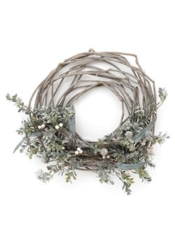 SiL Interiors Dekoracja &quot;Wood &amp; Sage&apos;&apos; w kolorze jasnobrązowo-zielonym - Ø 55 cm ze sklepu Limango Polska w kategorii Dekoracje - zdjęcie 177472804