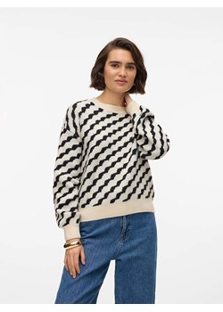 Vero Moda Sweter w kolorze kremowo-czarnym ze sklepu Limango Polska w kategorii Swetry damskie - zdjęcie 177475702