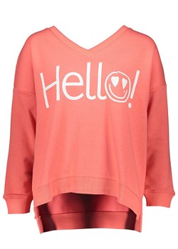 miss goodlife Bluza &quot;Hello&quot; w kolorze koralowym ze sklepu Limango Polska w kategorii Bluzy damskie - zdjęcie 177476324