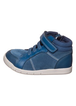 Clarks Skórzane sneakersy &quot;Emery Beat&quot; w kolorze niebieskim ze sklepu Limango Polska w kategorii Buty zimowe dziecięce - zdjęcie 177476734