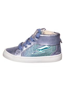 Clarks Skórzane sneakersy w kolorze fioletowym ze sklepu Limango Polska w kategorii Buty zimowe dziecięce - zdjęcie 177476744