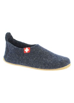 Living Kitzbühel Wełniane kapcie &quot;Gipfelkreuz&quot; w kolorze granatowym ze sklepu Limango Polska w kategorii Kapcie damskie - zdjęcie 177479102