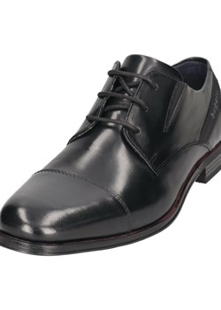 Bugatti Skórzane trzewiki w kolorze czarnym ze sklepu Limango Polska w kategorii Półbuty męskie - zdjęcie 177481114