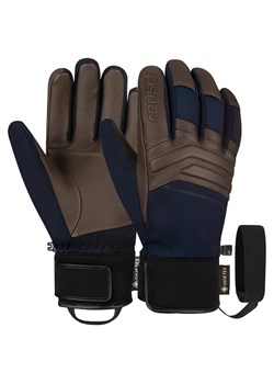 Reusch Rękawiczki funkcyjne &quot;Jupiter GORE-TEX&quot; w kolorze granatowo-brązowym ze sklepu Limango Polska w kategorii Rękawiczki męskie - zdjęcie 177484242