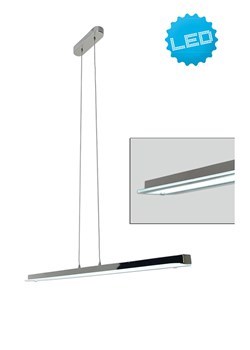 näve Lampa wisząca LED w kolorze srebrnym - 100 x 10 cm ze sklepu Limango Polska w kategorii Oświetlenie - zdjęcie 177484821