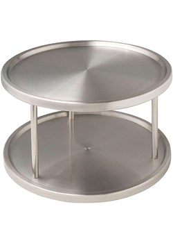 Wenko Półka obrotowa &quot;Duo&quot; w kolorze srebrnym - wys. 15,5 cm ze sklepu Limango Polska w kategorii Akcesoria i przechowywanie - zdjęcie 177485161
