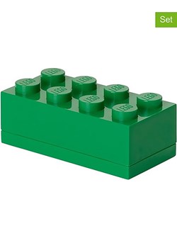 LEGO Pojemniki (3 szt.) &quot;Mini 8&quot; w kolorze zielonym - 9,2 x 4,3 x 4,6 cm ze sklepu Limango Polska w kategorii Pojemniki kuchenne - zdjęcie 177485210