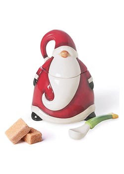 Trendy Kitchen by EXCÉLSA Cukierniczka w kolorze czerwono-białym - wys. 11 x Ø 8,5 cm ze sklepu Limango Polska w kategorii Pojemniki kuchenne - zdjęcie 177485764