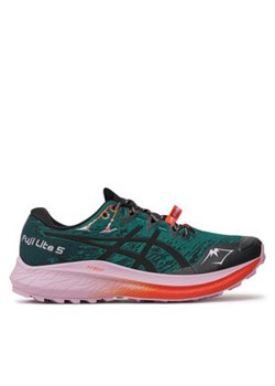 Asics Buty do biegania Fuji Lite 5 1012B690 Zielony ze sklepu MODIVO w kategorii Buty sportowe damskie - zdjęcie 177492352