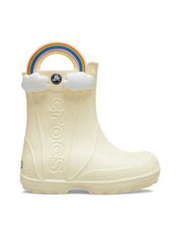 Crocs Kalosze Handle It Rainbow Rain Boot Kids 210026 Żółty ze sklepu MODIVO w kategorii Kalosze dziecięce - zdjęcie 177496160