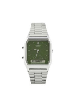 Casio Zegarek Vintage AQ-230A-3AMQYES Srebrny ze sklepu MODIVO w kategorii Zegarki - zdjęcie 177497154