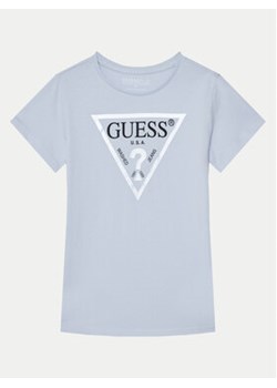 Guess T-Shirt J73I56 K8HM0 Błękitny Regular Fit ze sklepu MODIVO w kategorii T-shirty chłopięce - zdjęcie 177498922