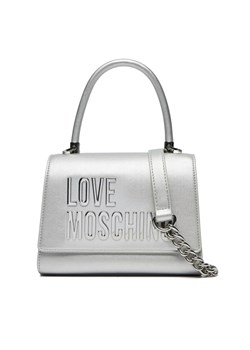 Torebka LOVE MOSCHINO JC4024PP1MKD196B Srebrny ze sklepu eobuwie.pl w kategorii Kuferki - zdjęcie 177505680