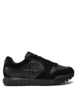 Sneakersy Calvin Klein Jeans Toothy Runner Irregular Lines YM0YM00624 Czarny ze sklepu eobuwie.pl w kategorii Buty sportowe męskie - zdjęcie 177506234