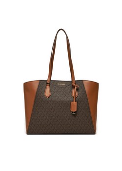 Torebka MICHAEL Michael Kors Taryn 30F4GTBT7B Brązowy ze sklepu eobuwie.pl w kategorii Torby Shopper bag - zdjęcie 177506471