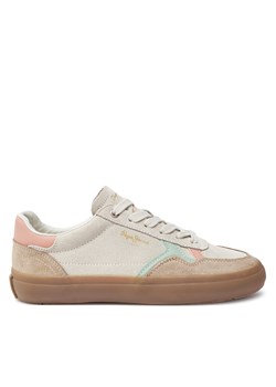 Sneakersy Pepe Jeans Travis Retro PLS31586 Écru ze sklepu eobuwie.pl w kategorii Buty sportowe damskie - zdjęcie 177507394