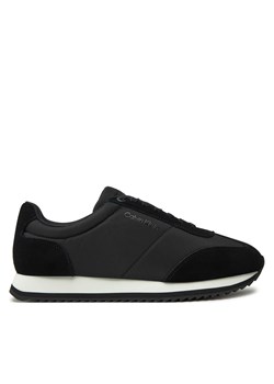 Sneakersy Calvin Klein Low Top Lace Up Mix HM0HM01667 Czarny ze sklepu eobuwie.pl w kategorii Buty sportowe męskie - zdjęcie 177507440