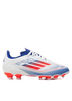 Buty do piłki nożnej adidas F50 League Mg J IF1370 Biały ze sklepu eobuwie.pl w kategorii Buty sportowe dziecięce - zdjęcie 177508083