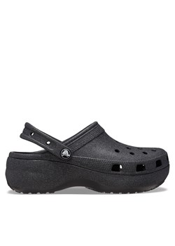 Klapki Crocs Classic Platform Glitter Clog W 207241 Czarny ze sklepu eobuwie.pl w kategorii Klapki damskie - zdjęcie 177508132