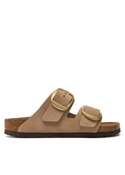 Klapki Birkenstock Arizona Big Buckle Lenb 1024064 Beżowy ze sklepu eobuwie.pl w kategorii Klapki damskie - zdjęcie 177508214