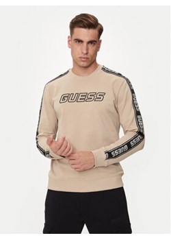 Guess Bluza Arlo Z4GQ24 K6ZS1 Beżowy Regular Fit ze sklepu MODIVO w kategorii Bluzy męskie - zdjęcie 177509193