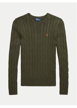 Polo Ralph Lauren Sweter 211891640030 Zielony Regular Fit ze sklepu MODIVO w kategorii Swetry damskie - zdjęcie 177510773