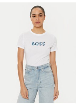 BOSS T-Shirt C_Elogo 50535322 Biały Regular Fit ze sklepu MODIVO w kategorii Bluzki damskie - zdjęcie 177513754