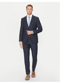 BOSS Garnitur H-Huge 50518097 Granatowy Slim Fit ze sklepu MODIVO w kategorii Garnitury męskie - zdjęcie 177518904