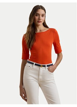 LAUREN RALPH LAUREN Bluzka 200654963186 Pomarańczowy Slim Fit ze sklepu MODIVO w kategorii Bluzki damskie - zdjęcie 177520712