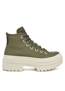 Converse Trampki Chuck Taylor All Star Lugged Heel Platform Waterproof A11163C 306 Zielony ze sklepu MODIVO w kategorii Trampki damskie - zdjęcie 177523580