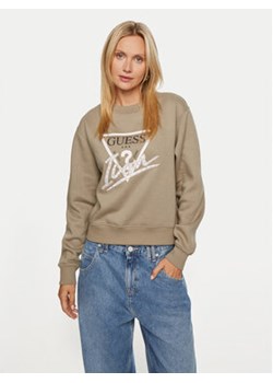 Guess Bluza Icon W4YQ25 KB681 Zielony Relaxed Fit ze sklepu MODIVO w kategorii Bluzy damskie - zdjęcie 177523961