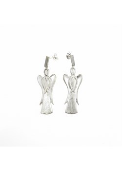 Kolczyki srebrne - Aniołki białe - id: 653 - marki Venus Galeria - 177526694 Kolczyki srebrne - Aniołki białe ze sklepu Venus Galeria - Magiczny Ogród Biżuterii Srebrnej w kategorii Kolczyki - zdjęcie 177526694