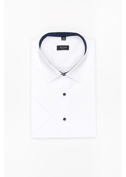 KOSZULA BEXLEY 2986/2E KRÓTKI RĘKAW CUSTOM FIT BIAŁA Z BAWEŁNĄ ze sklepu Recman w kategorii Koszule męskie - zdjęcie 177535494