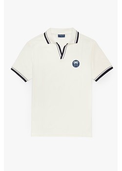 KOSZULKA POLO TENNIS CLUB 014 ECRU Z BAWEŁNY TYPU PIKA ze sklepu Recman w kategorii T-shirty męskie - zdjęcie 177535583