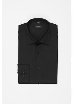 KOSZULA VERSONE 3292E DŁUGI RĘKAW SLIM FIT CZARNA Z BAWEŁNY ze sklepu Recman w kategorii Koszule męskie - zdjęcie 177535620