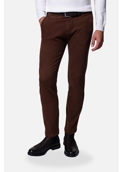 SPODNIE CASUAL DIDION 156 BRĄZOWE Z BAWEŁNY TYPU JERSEY ze sklepu Recman w kategorii Spodnie męskie - zdjęcie 177536050