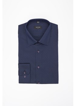 KOSZULA CORSINI 3276E DŁUGI RĘKAW SLIM FIT GRANATOWA Z BAWEŁNY ze sklepu Recman w kategorii Koszule męskie - zdjęcie 177536234