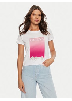 Guess T-Shirt W4BI30 JA914 Biały Regular Fit ze sklepu MODIVO w kategorii Bluzki damskie - zdjęcie 177537174