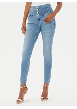 Guess Jeansy W4YA0M D5E42 Niebieski Skinny Fit ze sklepu MODIVO w kategorii Jeansy damskie - zdjęcie 177538573