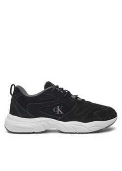 Calvin Klein Jeans Sneakersy Retro Tennis Low Mg Mix Media YM0YM01171 Czarny ze sklepu MODIVO w kategorii Buty sportowe męskie - zdjęcie 177539563