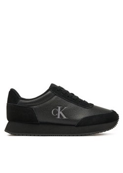 Calvin Klein Jeans Sneakersy Runner Laceup Low Mix Mg YW0YW01798 Czarny ze sklepu MODIVO w kategorii Buty sportowe damskie - zdjęcie 177539750