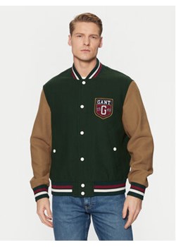 Gant Kurtka bomber Varsity 7006483 Zielony Regular Fit ze sklepu MODIVO w kategorii Kurtki męskie - zdjęcie 177539922