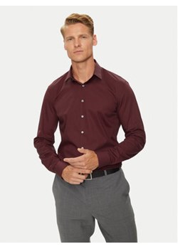 Calvin Klein Koszula K10K114023 Bordowy Slim Fit ze sklepu MODIVO w kategorii Koszule męskie - zdjęcie 177539973