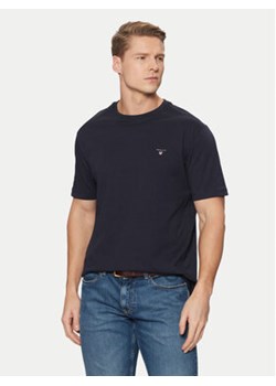 Gant T-Shirt Original Shield 2003295 Granatowy Regular Fit ze sklepu MODIVO w kategorii T-shirty męskie - zdjęcie 177542360