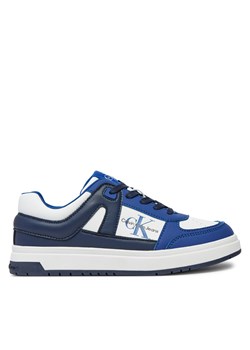 Sneakersy Calvin Klein Jeans Low Cut Lace-Up/Sneaker V3X9-81060-1355 S Granatowy ze sklepu eobuwie.pl w kategorii Buty sportowe dziecięce - zdjęcie 177559212