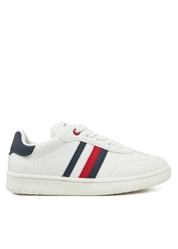 Sneakersy Tommy Hilfiger Stripe Low Cut Lace-Up Sneaker T3X9-33850-1355 M Biały ze sklepu eobuwie.pl w kategorii Buty sportowe dziecięce - zdjęcie 177559623