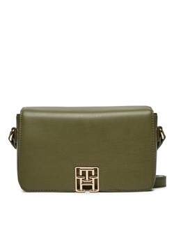 Torebka Tommy Hilfiger Reset Crossover AW0AW16298 Khaki ze sklepu eobuwie.pl w kategorii Listonoszki - zdjęcie 177560101